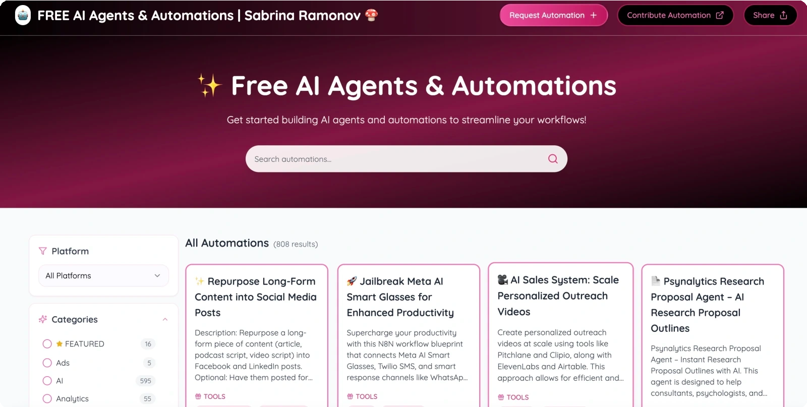 Download 3000+ n8n templates for free and learn automation through hands-on practice!